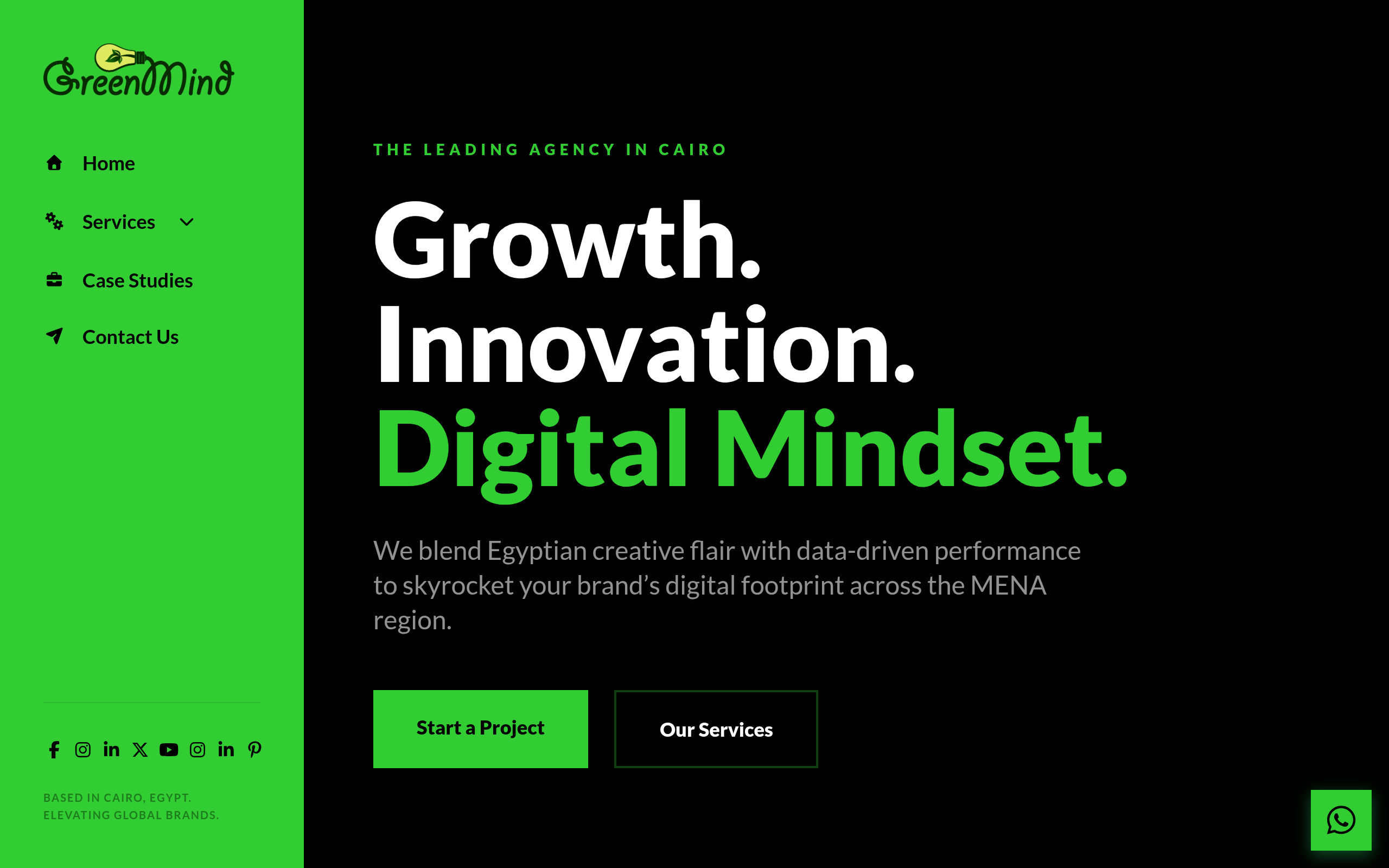 Theme preview for Green Mind
